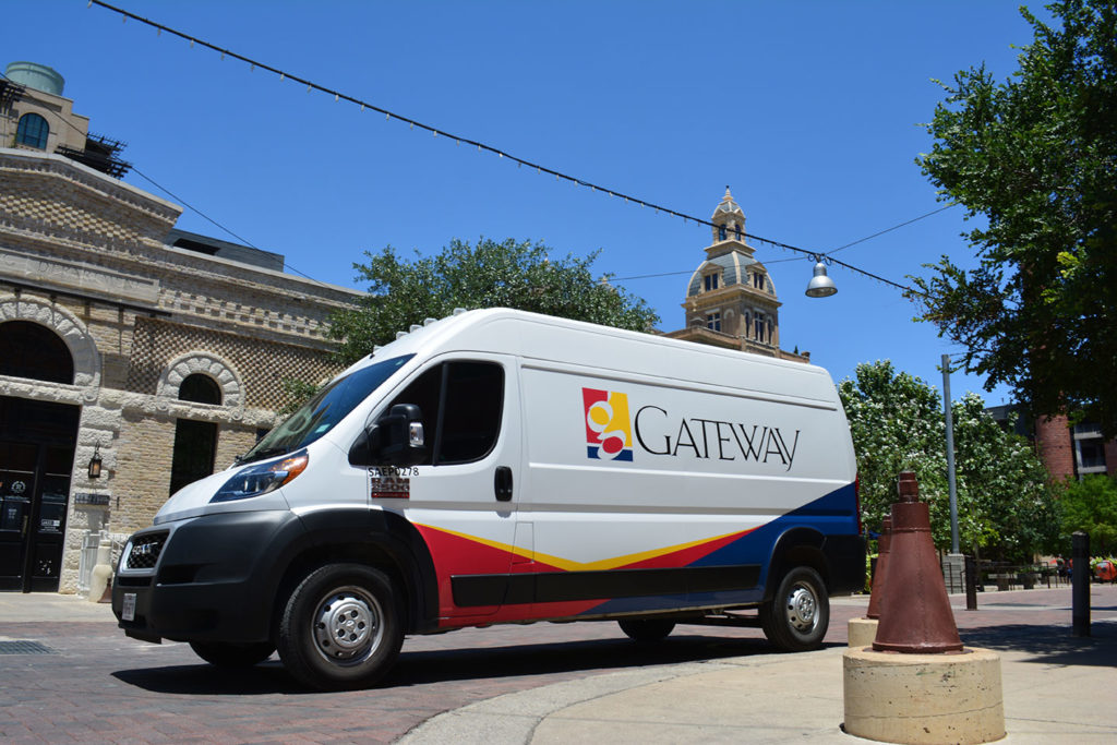 Gateway delivery truck